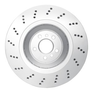 BMW X4 Brake Rotor (1) - Right Rear - R1 Concepts - GeoSPEC Coated Rotor - Drilled - `20-`25